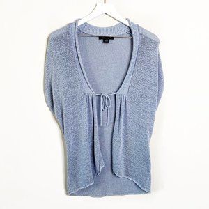 C'est City Knit Grey Open Tie Cardigan